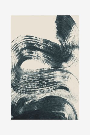 Malerifabrikken - Poster Brushed 5 - Blå - Postere - Fra Homeroom