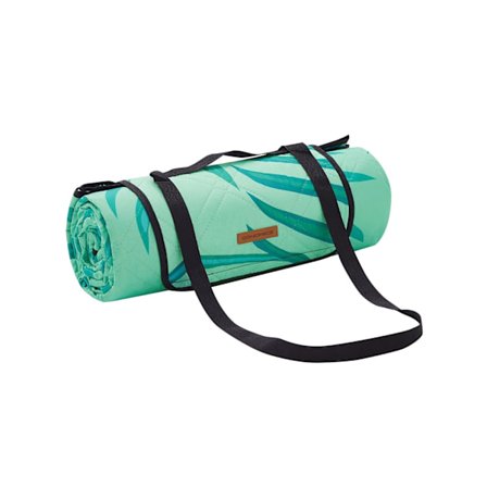 Rootz Picknickfilt - Utomhusmatta - Portabel strandfilt - Vattentät - Lätt - Lätt att rengöra - 200 cm x 200 cm - Grön med tropisk ormbunke