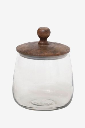 Zelected by Houze - Krukke Zulu Petit Brown - Transparent - Oppbevaringsbokser - Fra Homeroom