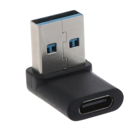 10 Gbps USB 3.0-adapter hane till hona Type C-konverter USB-C-data synkronisering förlängningsadapter för bärbar dator 90 graders vinkel
