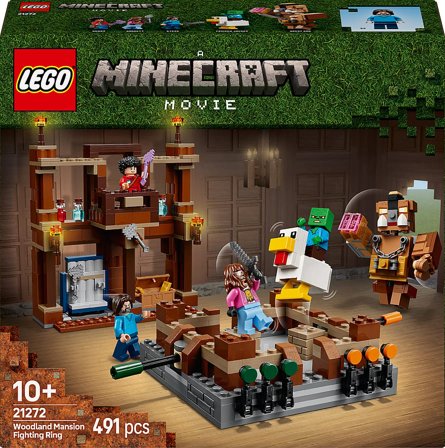 Lego Minecraft Skovpalæets kampring Gamerlegetøj med mobfigurer 21272, Børn & Forældre, Motorik & Bevægelse, Klodser Og Stabletårne