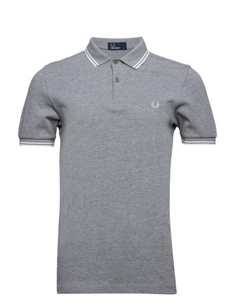 Twin Tipped Fp Shirt Polos Short-sleeved Grå Fred Perry