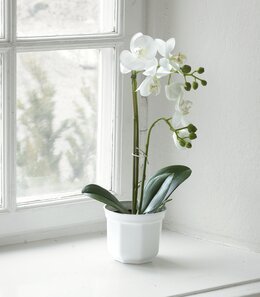 Kunstplante Orkidé 45 cm Hvit