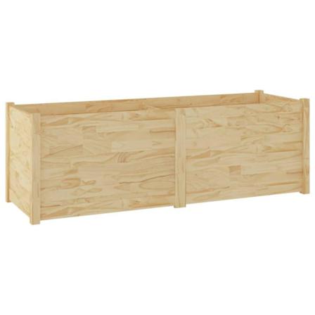 Vidaxl Odlingslåda 150x50x50 Cm Massiv Furu Brun