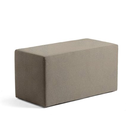 Seating block CASUAL, 1000x500 mm, fabric CURA, taupe