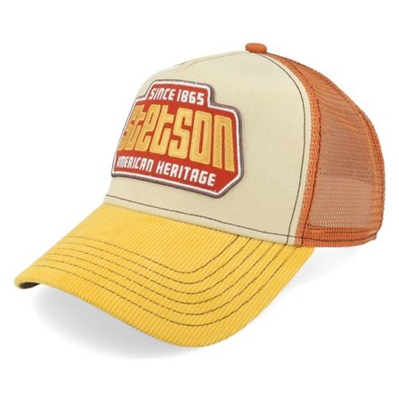 Stetson - Beige trucker Keps - Brickstone Beige/Yellow Trucker @ Hatstore
