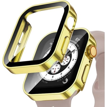 Vanntett etui for Apple Watch 7 8 9 45mm 41mm skjermbeskytter Glass+ deksel Bumper Herdet iWatch 5 SE 6 44mm 40mm Tilbehør