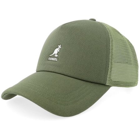 Kangol - Grön trucker Keps - Kg Kangaroo Olive A-frame Trucker @ Hatstore