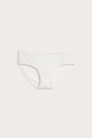 Kappahl | Brieftruse med blonder | Offwhite