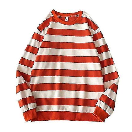 Stripetegenser for kvinner, avslappet strikket genser