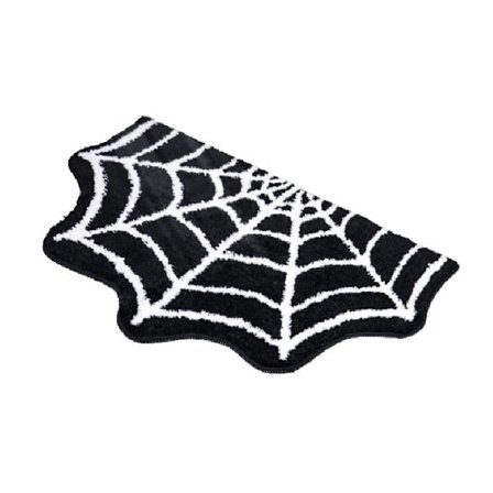 Spider Web Bademåtte Halloween Bademåtte Non- Rugs Spiderweb Tæppe Dørmåtte Gulvmåtte Tæppe Hjem Ba