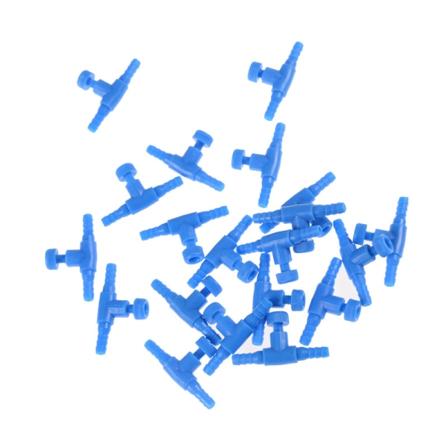 20 kpl 4 mm akvaariokalasäiliö Säädä ilmaletkun tilavuusvirtaa Blue