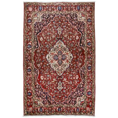 Handknuten Orientaliskt Patinamatta Bakhtiar 200x335cm Röd