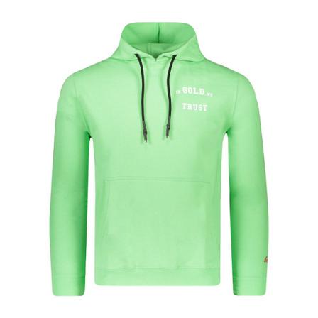 In Gold We Trust, Hoodie Groen, Heren, Maat:M,Katoen