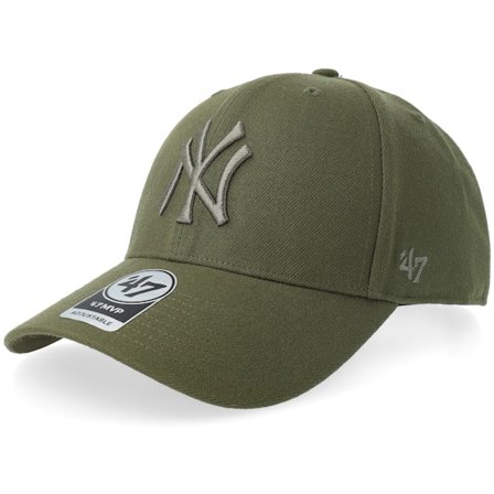 47 Brand - MLB Green adjustable Czapka Z Daszkiem - New York Yankees Mvp Sandalwood Adjustable @ Hatstore