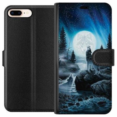 Apple Iphone 8 Plus Plånboksfodral Wolf / Varg