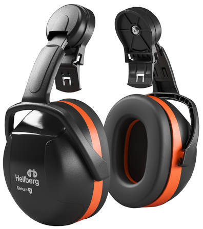 Hellberg SECURE 3 Kuulosuojain kypäräkiinnityksellä, Kuulosuojaimet