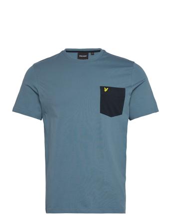 Contrast Pocket T-Shirt T-shirts Short-sleeved Blå Lyle & Scott*Betinget Tilbud