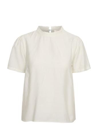 Crliselin Ss Blouse White Cream