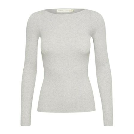 InWear Inwear Mowitaiw Puff Pullover Strik 30108003 Salt Ïnï Pepper inbo, Dame