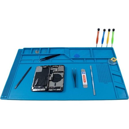 Silikone Lodde- og Reparationsmåtte - 55 x 35 cm - Varmebestandig 500°C - Velegnet til Lodningsarbejde