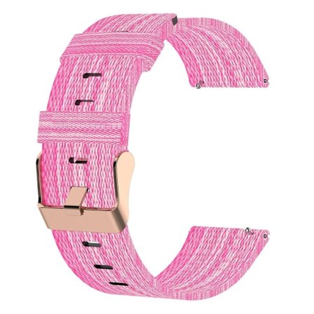 18 mm universellt klockarmband i nylon - Rosa