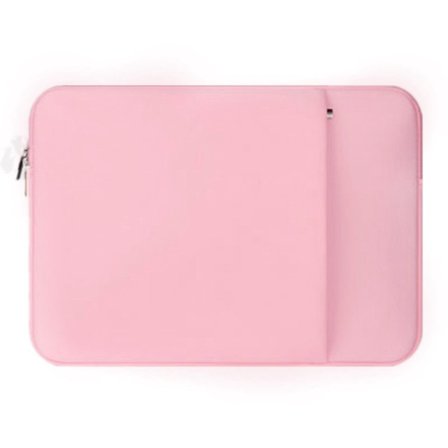 15-tommers Laptop Sleeve - Ekstra Rom - Rosa