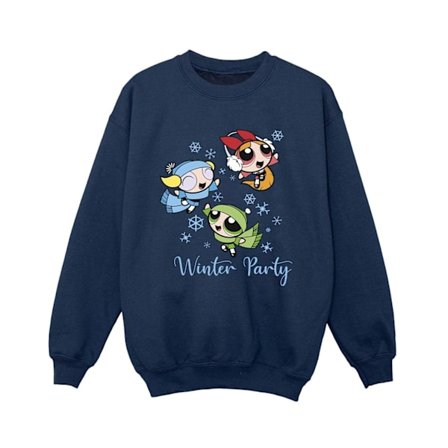 Powerpuff Girls Boys Girls Vinterfest Sweatshirt 7-8 År