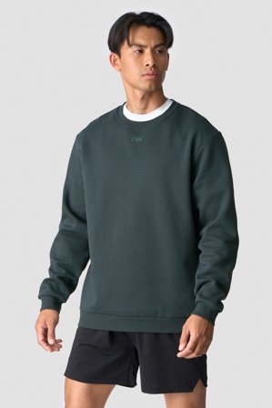 ICANIWILL - Everyday Crewneck Men Dark Green - Träningströja - Herr - Träningskläder från ICIW