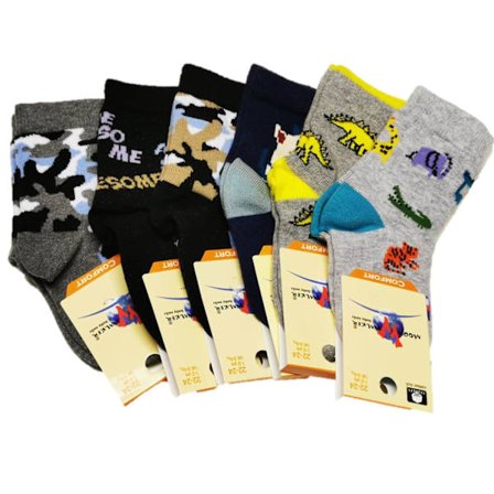 6 Par Barn strumpor -socks