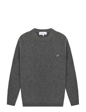 Maison Labiche Mulot Patch Coeur - Grey - M