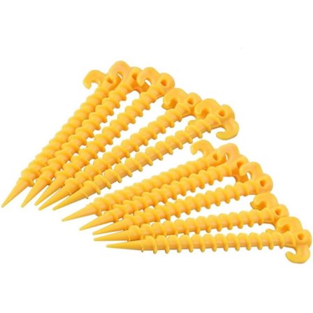 10 stk. Plastik Telt Camping Telte Støtte Tilbehør Anker Shelter