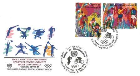 FN Geneve - Olympiske lege - FDC med sæt