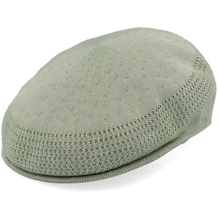 Kangol - Groen flatcap Cap - Kg Tropic 504 Ventair Oil Green Flat Cap @ Hatstore
