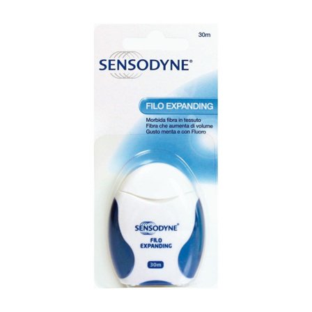 Sensodyne Filo Interdentale Expanding Con Fluoro Gusto Menta 30m