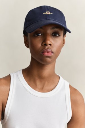 GANT Damen Cap aus Baumwolltwill (ONE SIZE) Marineblau