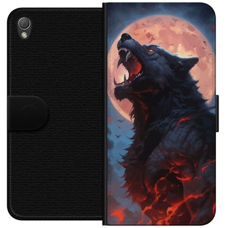 Plånboksfodral till Sony Xperia Z3 med Ylande varg