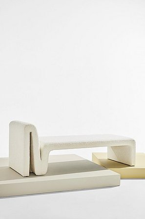 Jotex - Schlafcouch Bouclé Bouclé/Sperrholz/Polyester Odette - Kaufen Pastill - Möbel bei Jotex