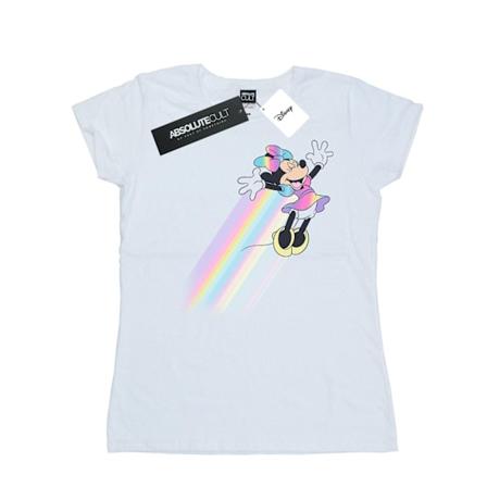 Disney Dam/Kvinnor Minnie Mouse Whoosh Bomull T-shirt XXL Vit White XXL
