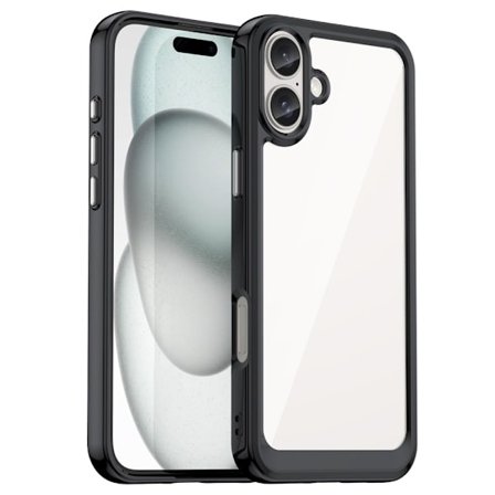 Hybrid Edge Case iPhone 16 Plus Svart