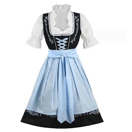 München Oktoberfest-kjole for kvinner med broderi