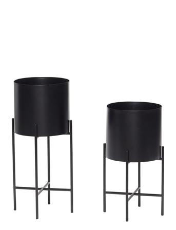 Airy Potter Home Decoration Flower Pots Sort Hübsch