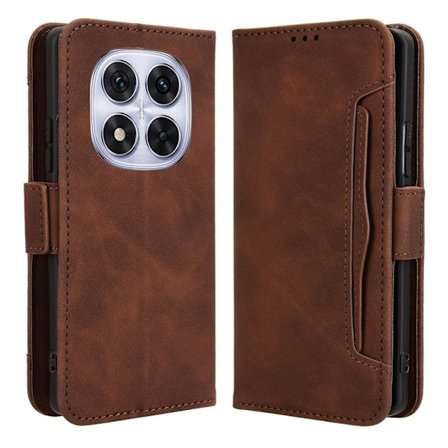 Xiaomi Redmi Note 14 Pro / Pro+ 5G Wallet Cover with extra card holder - Brown