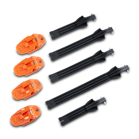 Kit Fibbie O'Neal Rider Pro Arancio-Nero