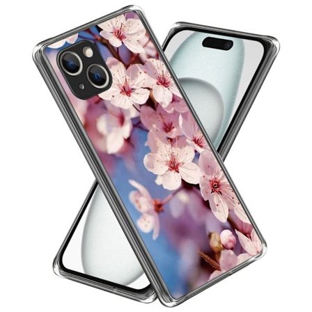 Deco iPhone 15 Plus skal - Persikoblomma