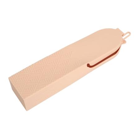 Makeupbørste Opbevaringspose Flip Cover Knaplås Støvbestandig Silikon Børsteholder Etui til Rejser