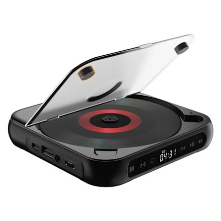 Discman Player Bærbar USB AUX Playback Walkman Player Indbygget 1200mAh genopladeligt batteri til hjemmekontoret i bilen