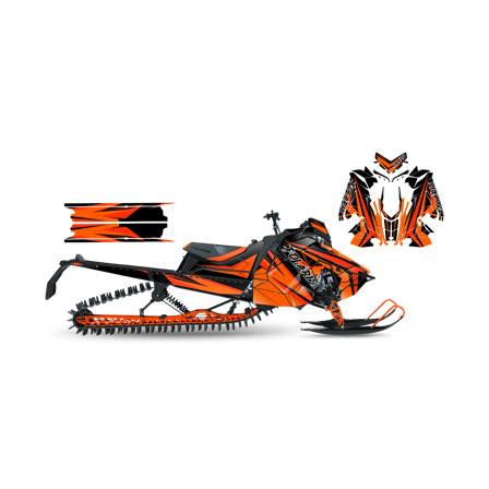 Tarrasarja SweTown Phat Oranssi - Polaris Axys 800 SKS 146 2018-2020