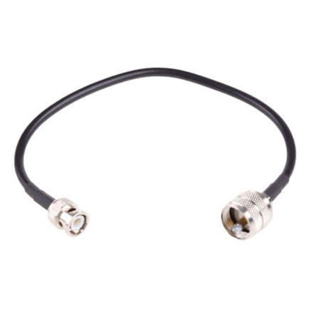 BNC hane till PL259 hane koaxialkabel UHF VHF antennkabel RG58 RF koaxial förlängningsbygeltrådar för CB skinka radio 30 cm