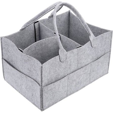 Filt Barnblöjorganisator Deluxe Bärbar Blöjförvaringskorg